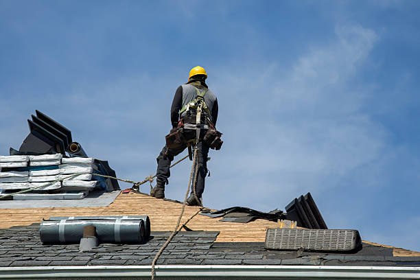 Professional Roof Replacement technician working in Mount Carroll, IL